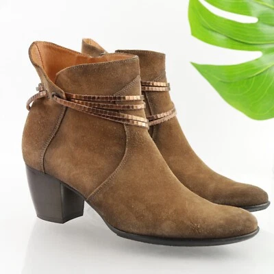Bota Sundance Liliana para Mujer Talla 38 7 Tacón Bloque Marrón Gamuza Hecha en Francia Foto 1 de 4