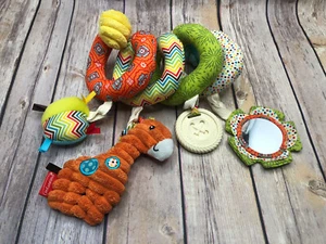Infantino Spiral Car Seat Crib Activity Toy Giraffe Baby Sensory Rattle Teether - Picture 1 of 7