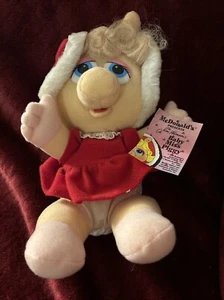 Vintage 1987 Baby Miss Piggy Plush Doll w/ Tag – Jim Henson Muppets McDonald’s - Picture 1 of 6