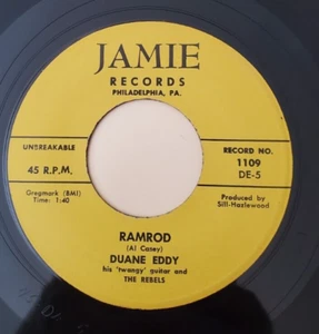Duane Eddy RAMROD / THE WALKER (ROCK N ROLL 45) #1109 PLAYS VG+ TO VG++ - Picture 1 of 4