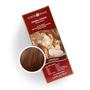 Surya Brasil Products Henna Cream Chocolate 2.37 Fluid Ounce - Picture 1 of 9