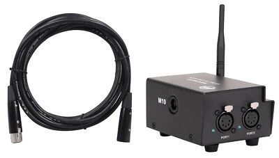 American DJ WIFI NET 2 ArtNet /sACN XLR RJ45 2.4G 2 Port Wireless Node+DMX Cable - Image 1 of 4