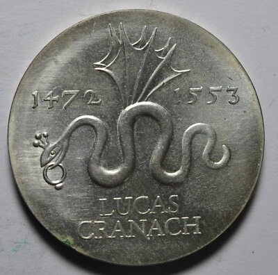 1972 DDR East Germany 20 Mark Cranach Stp - Image 1 of 2