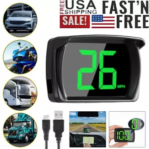 GPS Digital Velocímetro Coche Camión Motocicleta Head Up Display Odómetro HUD MPH EE. UU. - Imagen 1 de 8