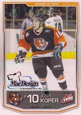 2008-09 Medicine Hat Tigers #17 Josh Koper