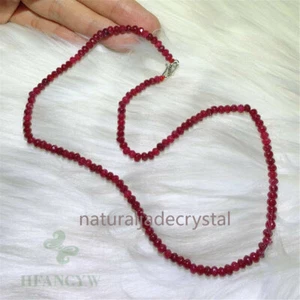 2x4 mm facettiertes Karneelian Mala Halskette Buddhismus Reiki gesegnetes Armband Chakra beten - Bild 1 von 4