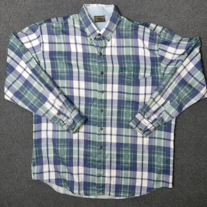 Roper Western Green/Purple Plaid Shirt Size XXL - Bild 1 von 10