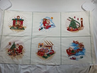 Night Before Christmas  6 Squares  Sewing Panel Pattern New Cut & Sew - Image 1 of 4