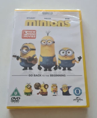 Minions DVD Includes 3 Mini Movies Sandra Bullock Jon Hamm - NEW & Sealed - Image 1 of 2