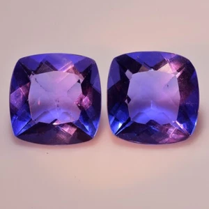 12.93Ct 11mm Cushion Set Stunning Beautiful Color Change Fluorite Loose Gemstone - Picture 1 of 2