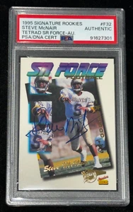 Steve McNair 1995 Signature Rookies Signed Autographed Auto Rookie Card PSA (RC) - Picture 1 of 3