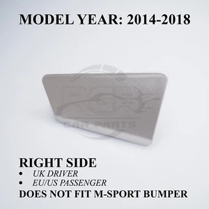 Cubierta de arandela de faro lateral derecho para BMW X4 F26 SE 2014-2018 plata mineral A14 - Imagen 1 de 11