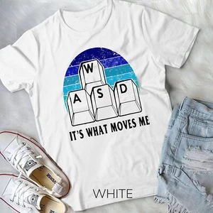 WASD It's What Moves Me - Divertida PC Jugador Computadora Nerd Regalo Camiseta Unisex - Imagen 1 de 11