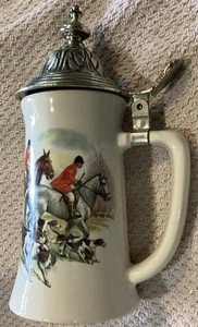Fox Hunt Hunting McCoy Potteries USA Stein Becher #15 - Bild 1 von 7