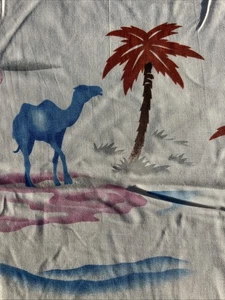 1 yd 32" PAINTED DESERT Hoffman Intnl PURPLE TEAL cotton quilting fabric OOP vtg - Picture 1 of 7