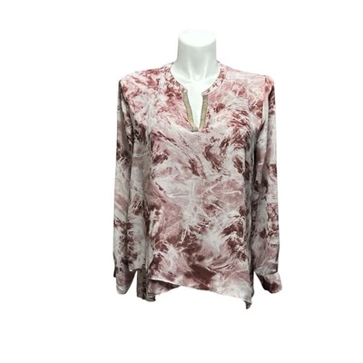 Jennifer Lopez Women’s Large Top Pink Long Sleeve Sheer Pullover Shirt - Image 1 of 4