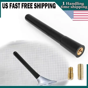 4 inch Short Black Antenna Mast AM&FM For Dodge Ram 1500 Ford F150 Raptor Bronco - Foto 1 di 17