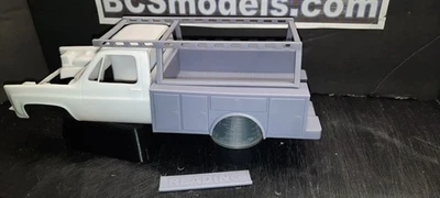long bed dually service body w/ ladder Rack 1:24 scale model 3D high detail - Image 1 of 4