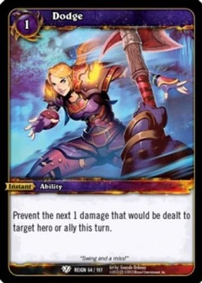 Dodge - Reign of Fire - World of Warcraft TCG - Bild 1 von 4