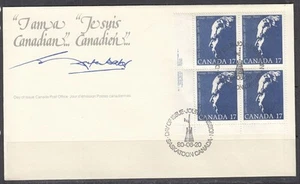 Canada Scott 859 LL Pl Blk FDC - John Diefenbaker - Picture 1 of 1