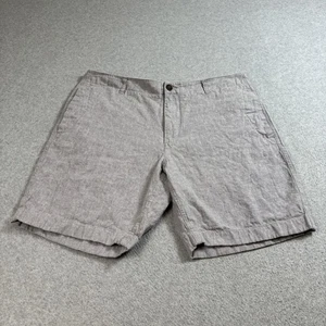 Pantalones Cortos J Crew Para Hombres 36 Gris Gramercy Lino Algodón Chino Informal Heritage Academia - Imagen 1 de 11