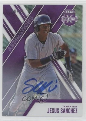 2017 Panini Elite Extra Edition Aspirations Purple /50 Jesus Sanchez #122 Auto - Image 1 of 2