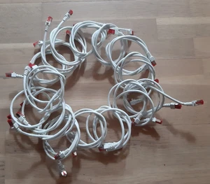 Câble LAN CAT 6 CAT 15 x 1 m S/STP PiMF câble patch DSL câble réseau blanc - Photo 1/3
