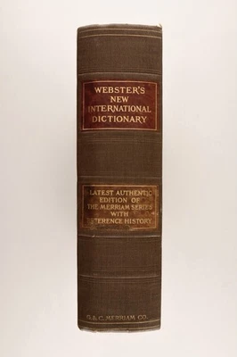 Rare Antique Webster's New International Dictionary India Paper Edition 1929 - Image 1 of 4