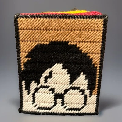 Harry Potter Needlepoint Tissue Box Cover Hand Crafted Harry Hedwig Dobby - Image 1 of 4