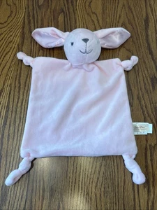 Dan Dee rosa Häschen Plüsch Lovey Baby Sicherheitsdecke Rassel Knoten Ecken Velours - Bild 1 von 7