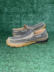 Twisted X Eco TWX Men's 8.5M Driving Moccasins Brown Slip-On Shoes MDMS012 - Picture 1 of 11