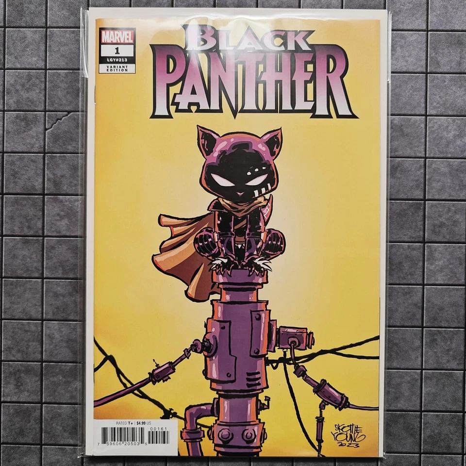 Black Panther #1 (Skottie Young Variant Cover) KEY 1st App - (2023) - UNREAD NM - Image 1 of 1