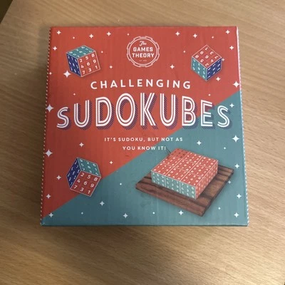 Challenging Sudokubes Game With 6 Puzzles Wooden Sudoku  - Image 1 of 4