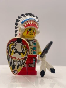 Lego Western Cowboys Indian Chief 1 Big Chief Rattle Snake 6709 6746 6763 6766 - Picture 1 of 5