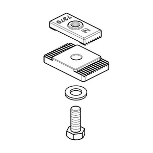 Anschlagblock komplett mit Art. 55-56-57-58 Fadini 43094 Original Ersatzteil - Bild 1 von 1