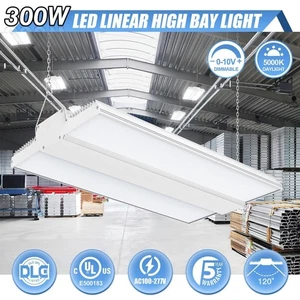 300 W lineare LED Hochregal Ladenleuchte kommerzielles Lager Garage Befestigung 45.000 lm - Bild 1 von 15