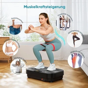 Vibrationsplatte, Rüttelplatte Sport für Zuhause 1-99 Vibrationsintensitäten DE - Bild 1 von 8