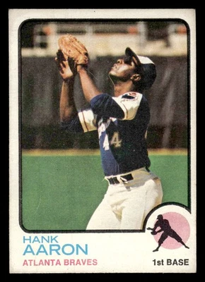1973 Topps #100 Hank Aaron - VGEX-EX (abolladura) *TedsCardShack* Foto 1 de 2