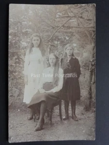 Dora, Margret & Dorathy Baker - Old RP Postcard (PM) WELLINGTON, SOMERSET SQ.C - Picture 1 of 2