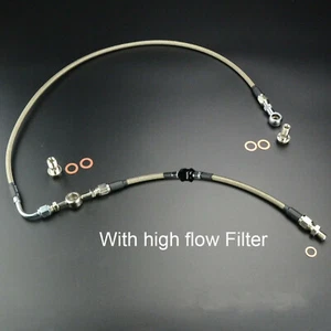 AVCS Oil Feed Line w/ High Flow Filter For SUBARU IHI VF35 37 39 40 41 43 44 JB - Picture 1 of 9