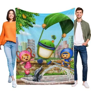 Team Umizoomi Blanket Flannel Throw for Bed Sofa Couch Cozy Lightweigh for Kids - Picture 1 of 11