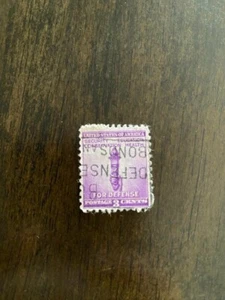 US #901 - FOR DEFENSE TORCH - INVERTED CANCEL - USED - Picture 1 of 1