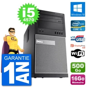 PC tour DELL 9020 Intel Core i5-4570 RAM 16Go Festplatte 500Go Windows 10 Wifi - Bild 1 von 3
