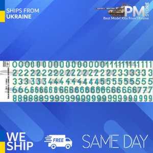 HAD models 035022 1/35 decalcomania per numeri torretta tedesca ww2 parte 2 - Foto 1 di 2