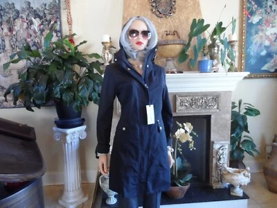 Nueva Chaqueta Anorak Embalable Negra Cole Haan Talla S/P Foto 1 de 4