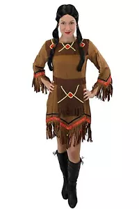 Costume Abito Donna Costume Da Indiana Donna Western L029 - Foto 1 di 4