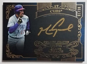 Mark Grace 2015 Topps Five Star Golden Graphs Blue 1/20 #GG-MG Autograph Signed  - Picture 1 of 2