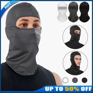 Winter Warm Fleece Thermal Sports Motobike Bike Balaclava Ski Face Mask Hood Hat - Picture 1 of 17