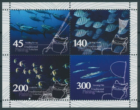 Fish Stamps Tokelau 2015 MNH Traditional Fishing Fishes Cultures 4v M/S Cover
