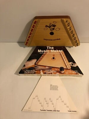 The Music Maker Lap Harp wooden instrument - mint Foto 1 de 2